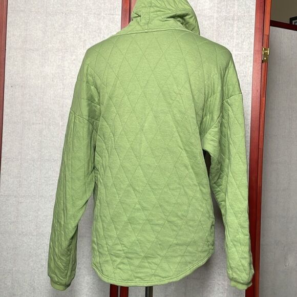 Universal Thread Relaxed Fit Green Diamond Quilted Pullover Hoodie (Size: XS) - Picture 9 of 12